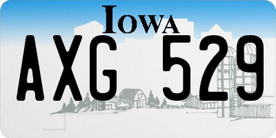 IA license plate AXG529