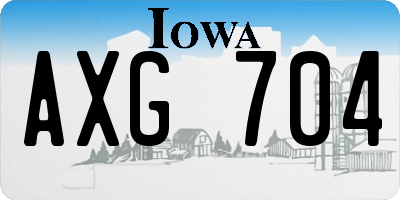 IA license plate AXG704