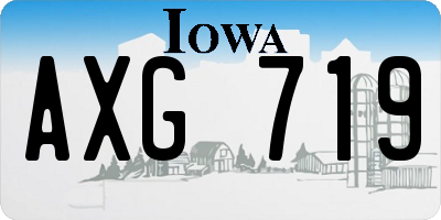 IA license plate AXG719