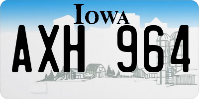 IA license plate AXH964
