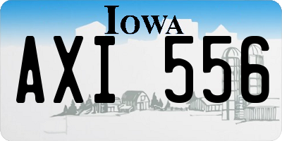 IA license plate AXI556