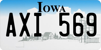 IA license plate AXI569