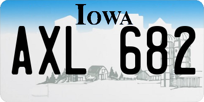 IA license plate AXL682
