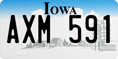 IA license plate AXM591