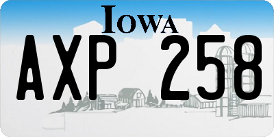 IA license plate AXP258