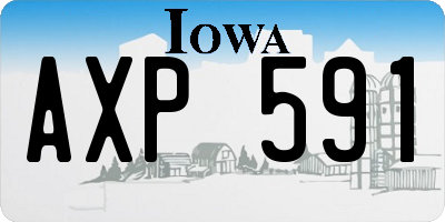 IA license plate AXP591