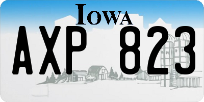 IA license plate AXP823