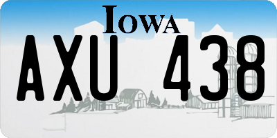 IA license plate AXU438
