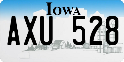 IA license plate AXU528