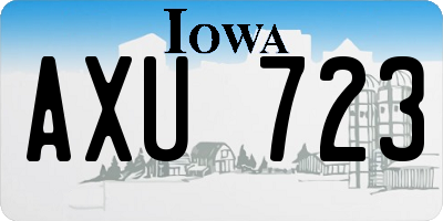 IA license plate AXU723