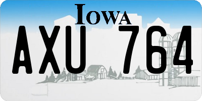 IA license plate AXU764
