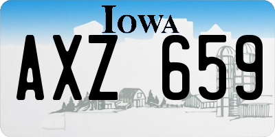 IA license plate AXZ659