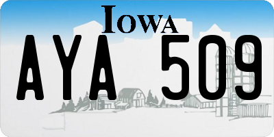 IA license plate AYA509