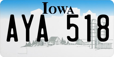 IA license plate AYA518