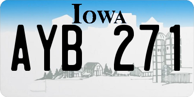 IA license plate AYB271