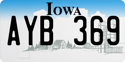 IA license plate AYB369
