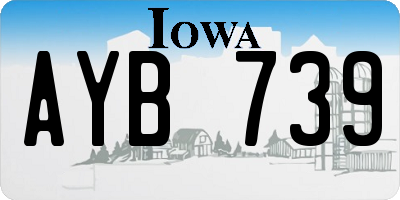 IA license plate AYB739