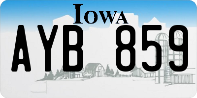 IA license plate AYB859