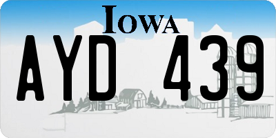 IA license plate AYD439