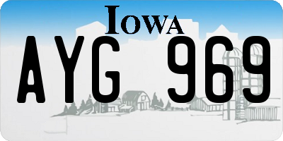 IA license plate AYG969