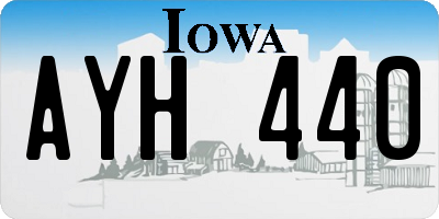 IA license plate AYH440