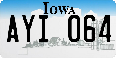 IA license plate AYI064