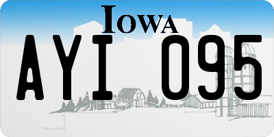 IA license plate AYI095