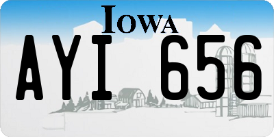 IA license plate AYI656