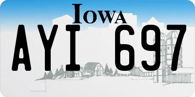 IA license plate AYI697