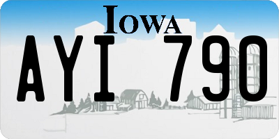 IA license plate AYI790