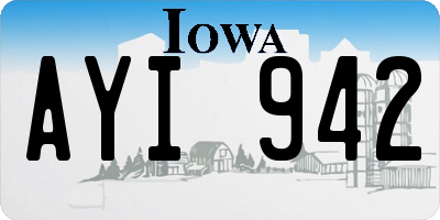 IA license plate AYI942