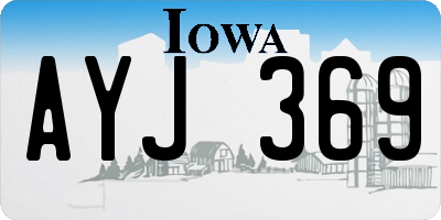 IA license plate AYJ369