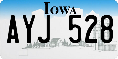 IA license plate AYJ528