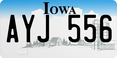 IA license plate AYJ556