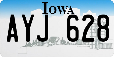 IA license plate AYJ628