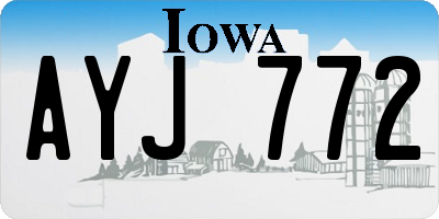 IA license plate AYJ772