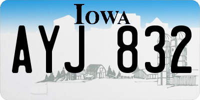 IA license plate AYJ832