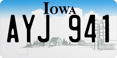 IA license plate AYJ941