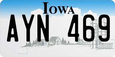 IA license plate AYN469