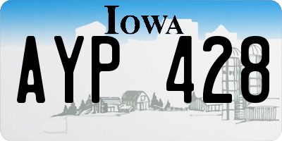 IA license plate AYP428