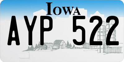 IA license plate AYP522