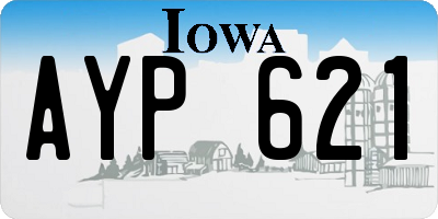 IA license plate AYP621