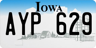 IA license plate AYP629