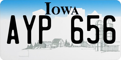 IA license plate AYP656