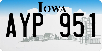 IA license plate AYP951