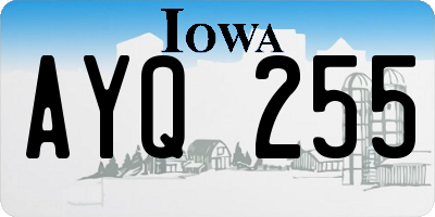 IA license plate AYQ255