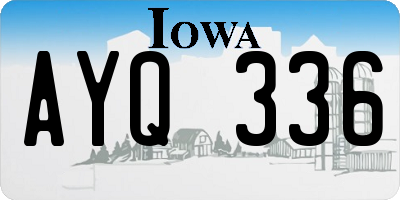 IA license plate AYQ336