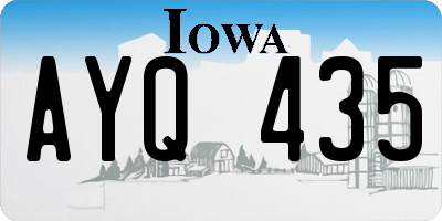 IA license plate AYQ435