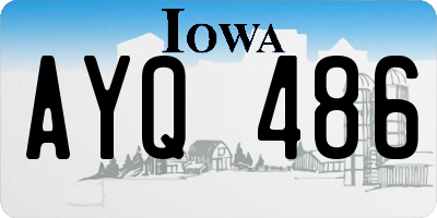 IA license plate AYQ486