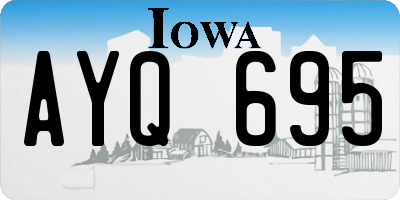 IA license plate AYQ695